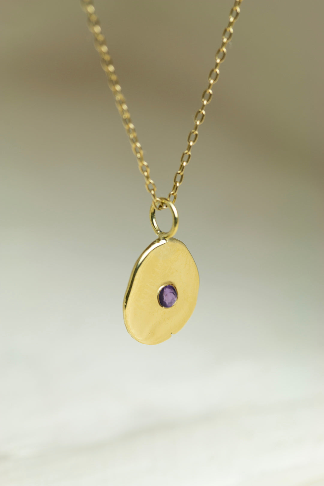 Pebble Birthstone Necklace