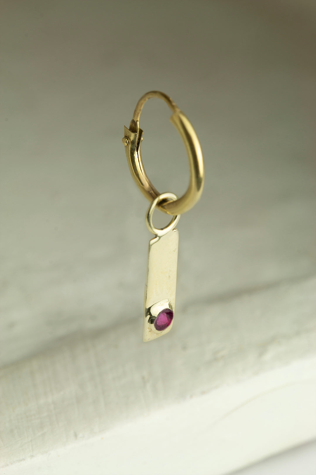 Wave Birthstone Earring