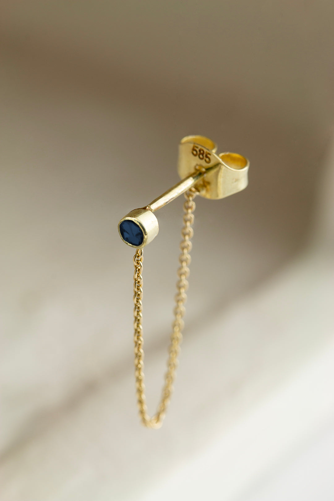 Chain Birthstone Stud