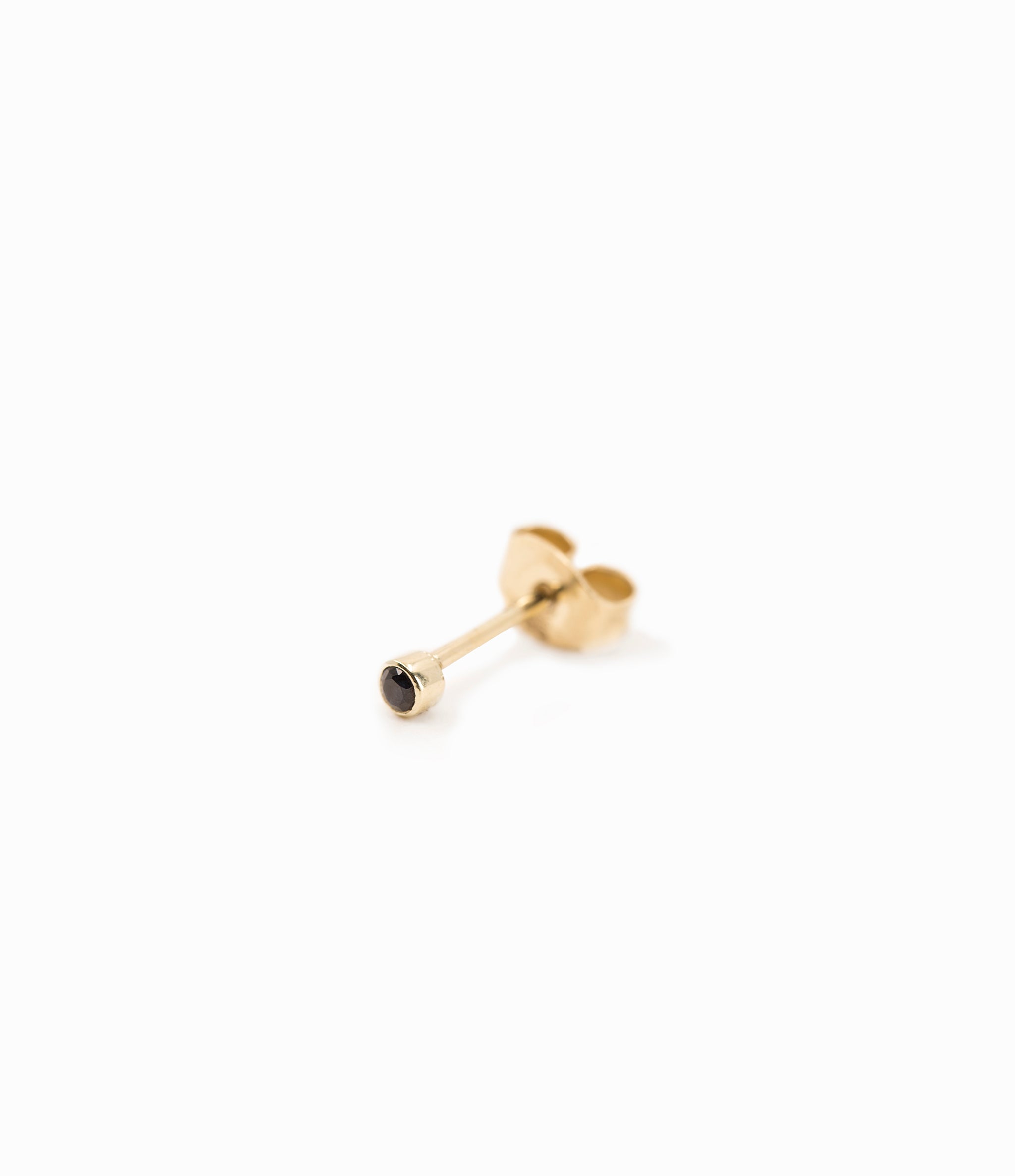 Black Sapphire Stud per stuk