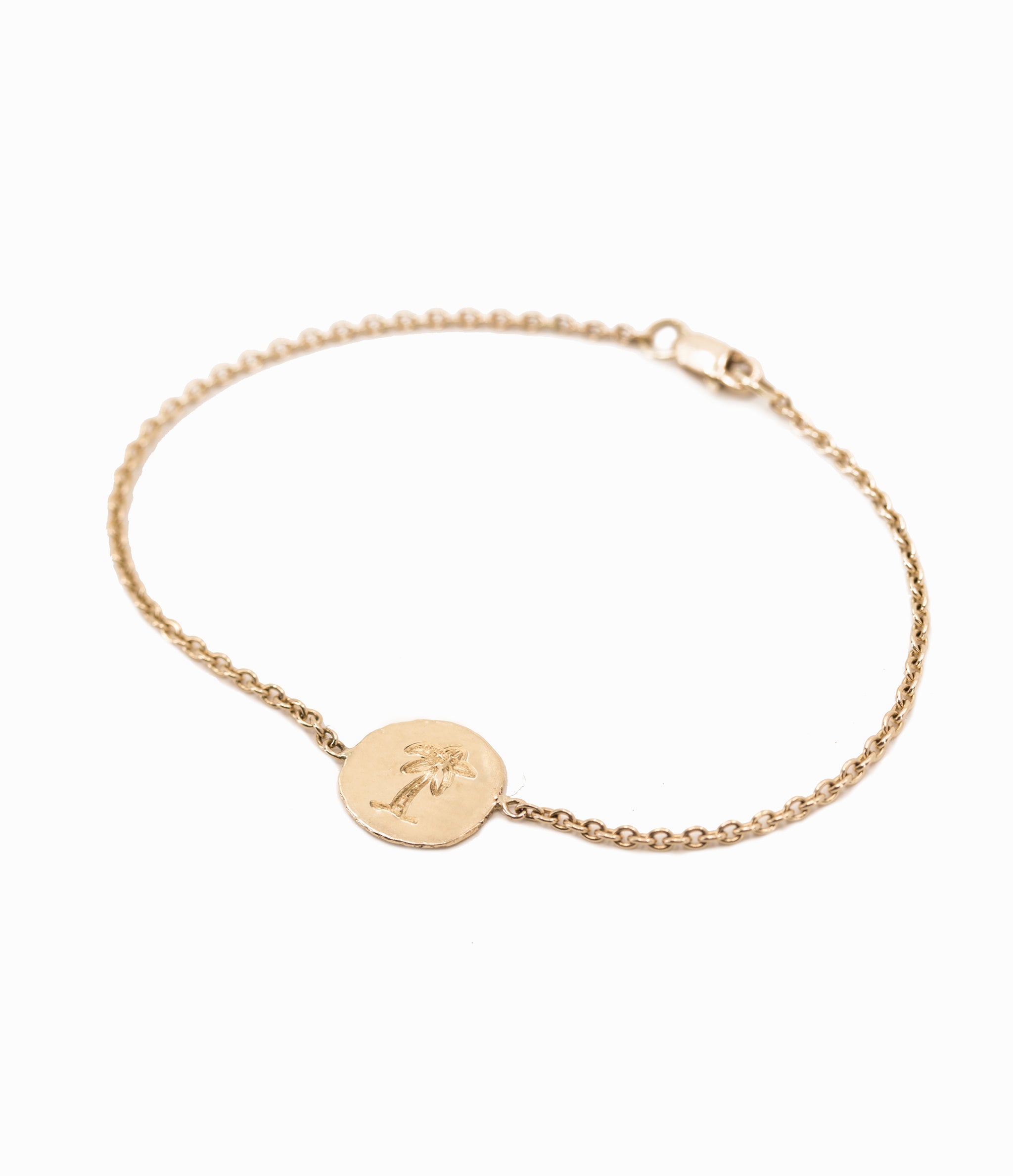 Armband Pebble met Handgeslagen Symbool - Palm