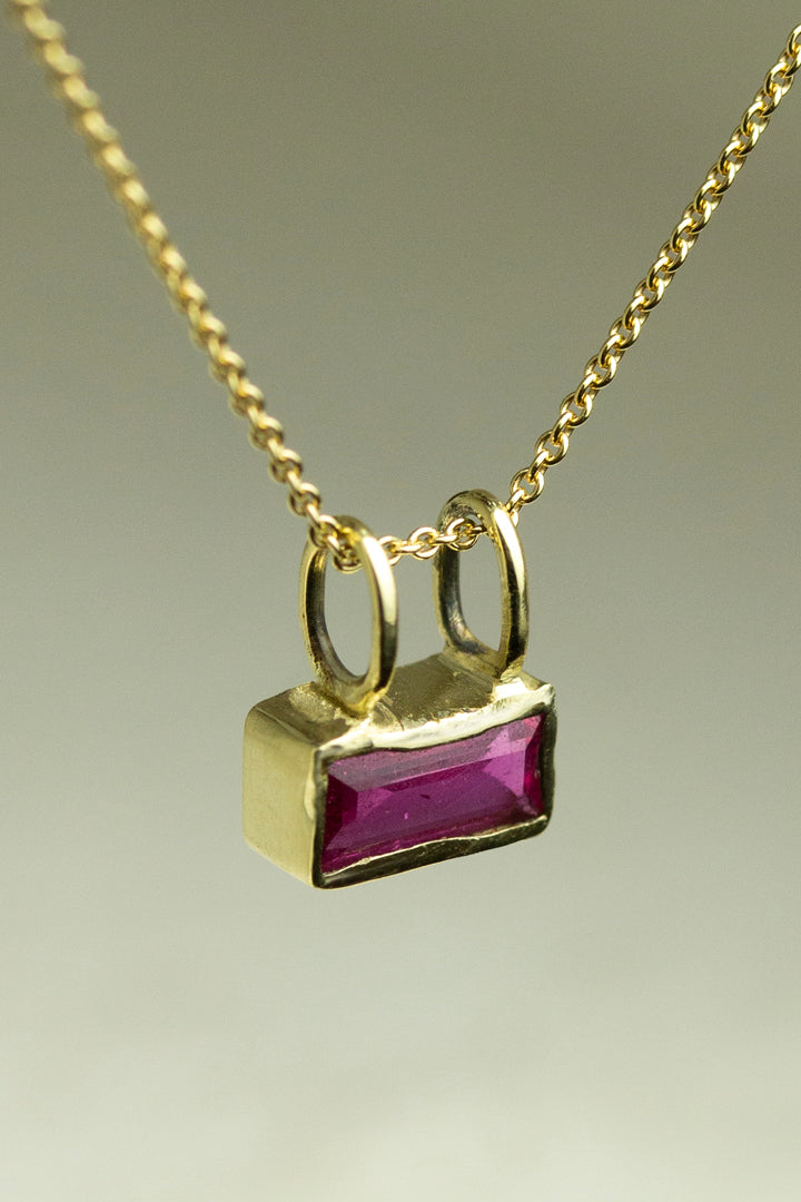 Gem-Bag Ketting Robijn