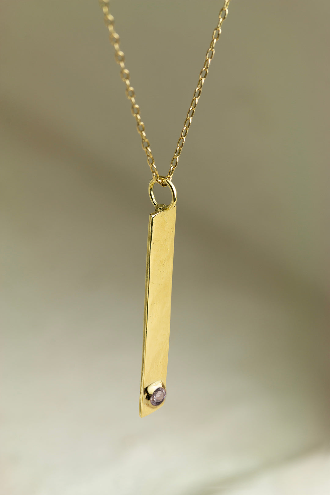 Wave Birthstone Necklace