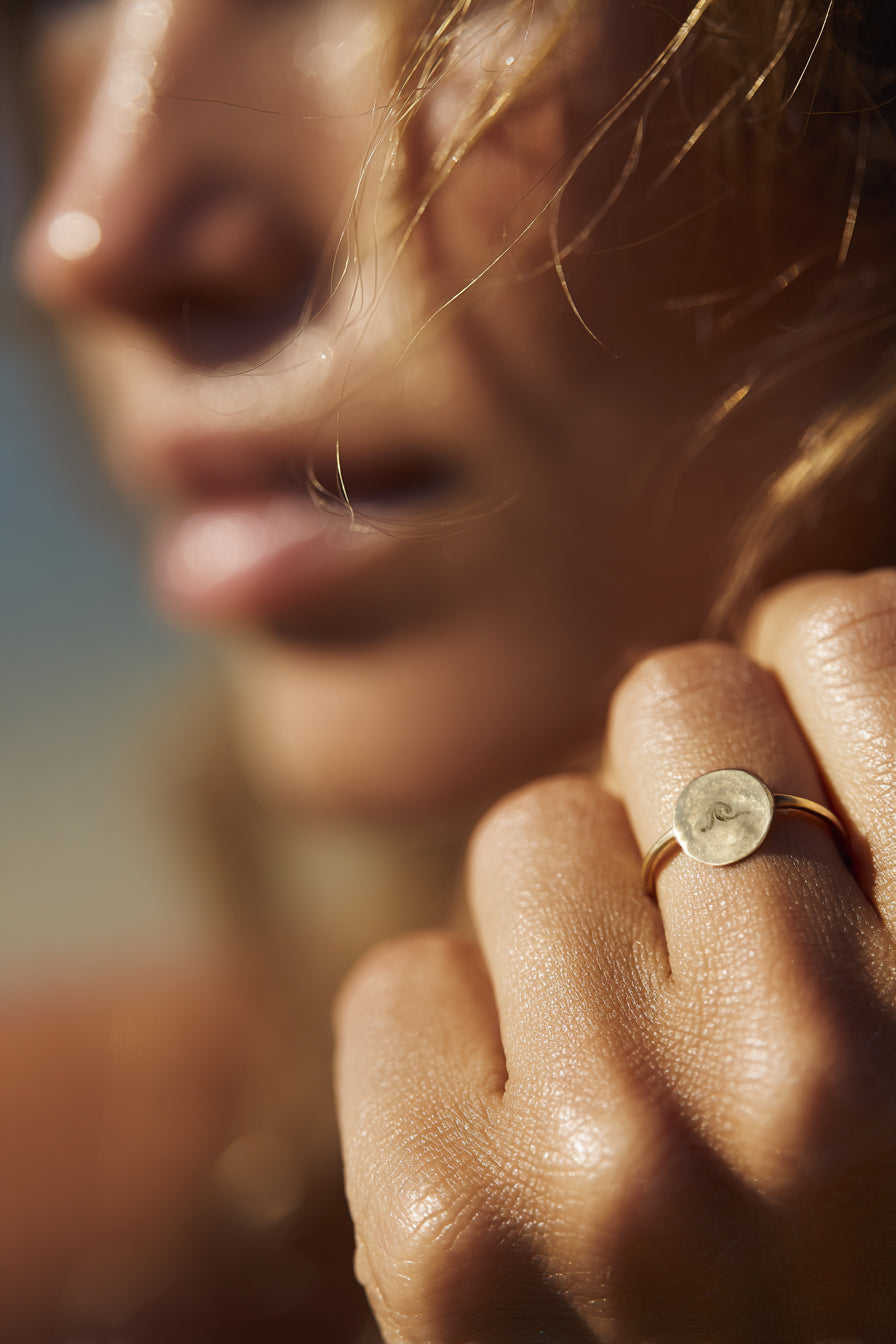 Pebble Symbol Ring