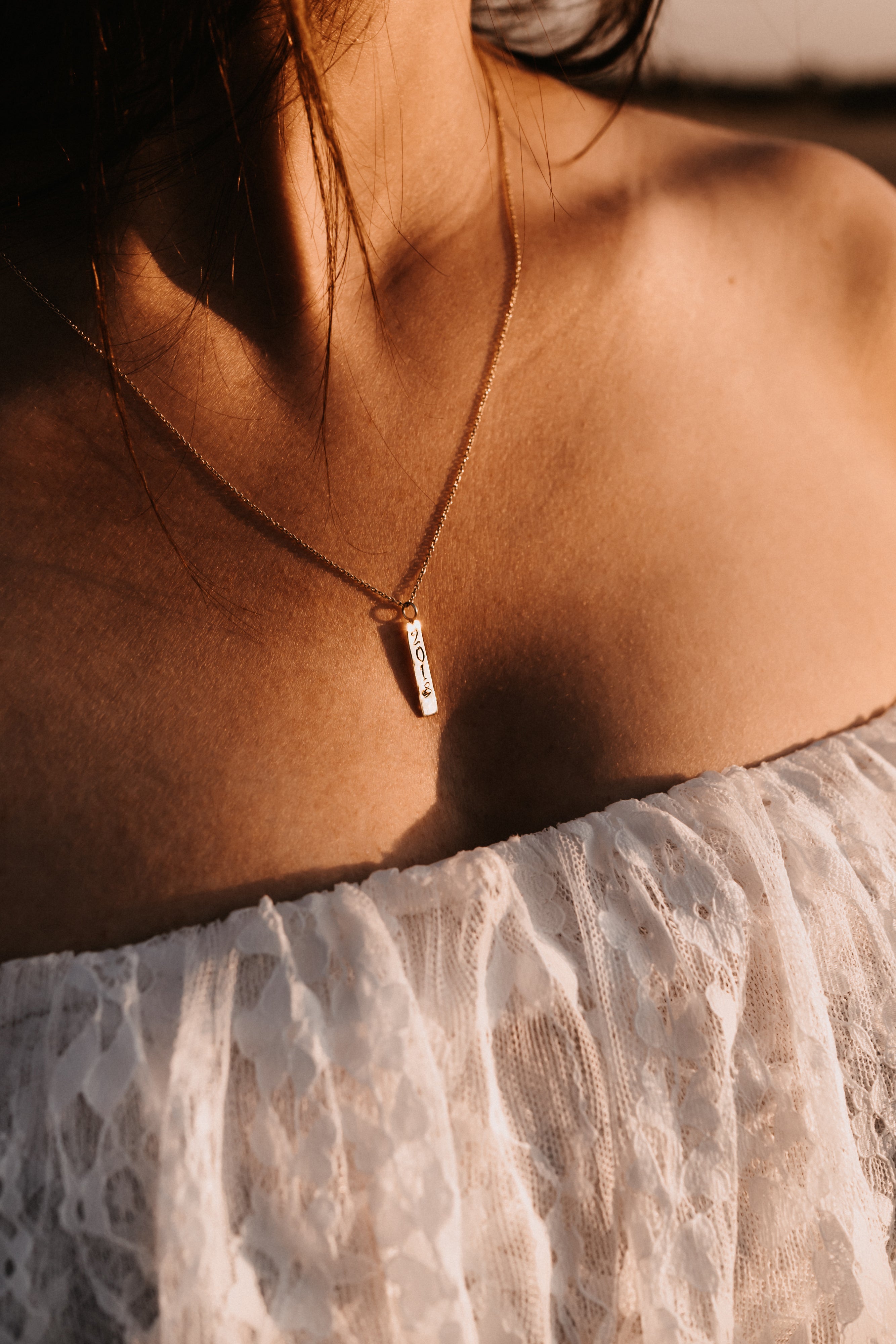 Ketting Sparkle met Handgeslagen Jaartal