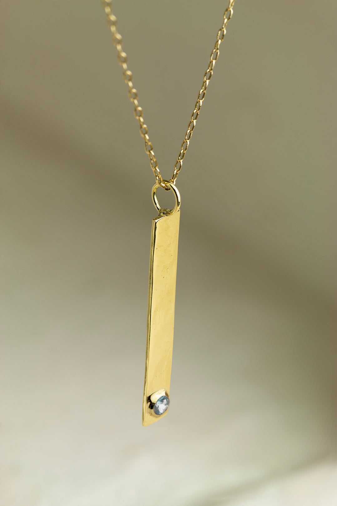 Ketting Sparkle met Geboortesteen - December - Blauwe Topaas