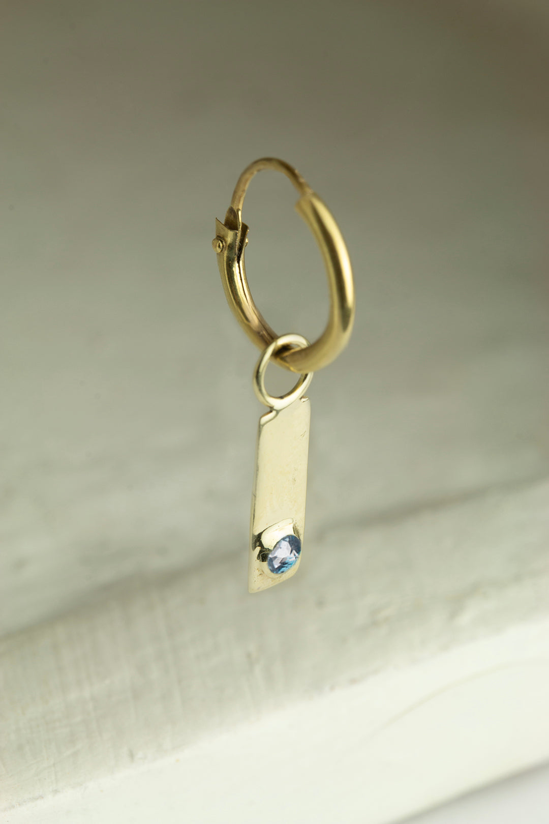 Oorbel Sparkle met Geboortesteen - December - Blauwe Topaas